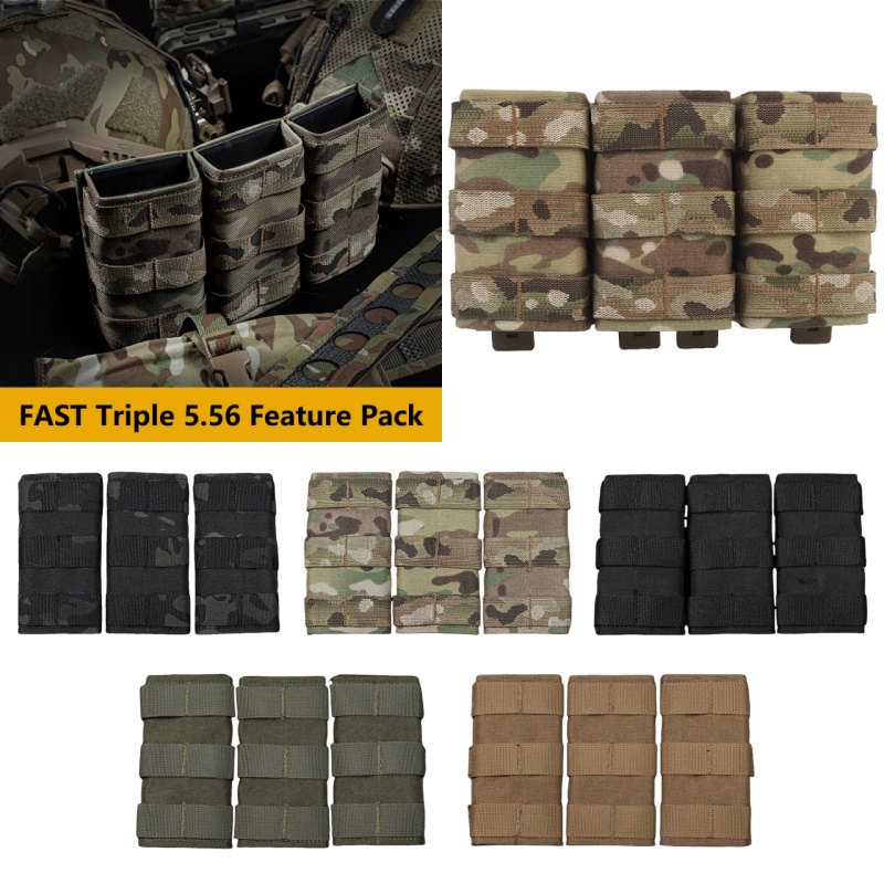 Outdoor Adventure Vest - MOLLE-Compatible Triple Magazine Pouch | Lightweight