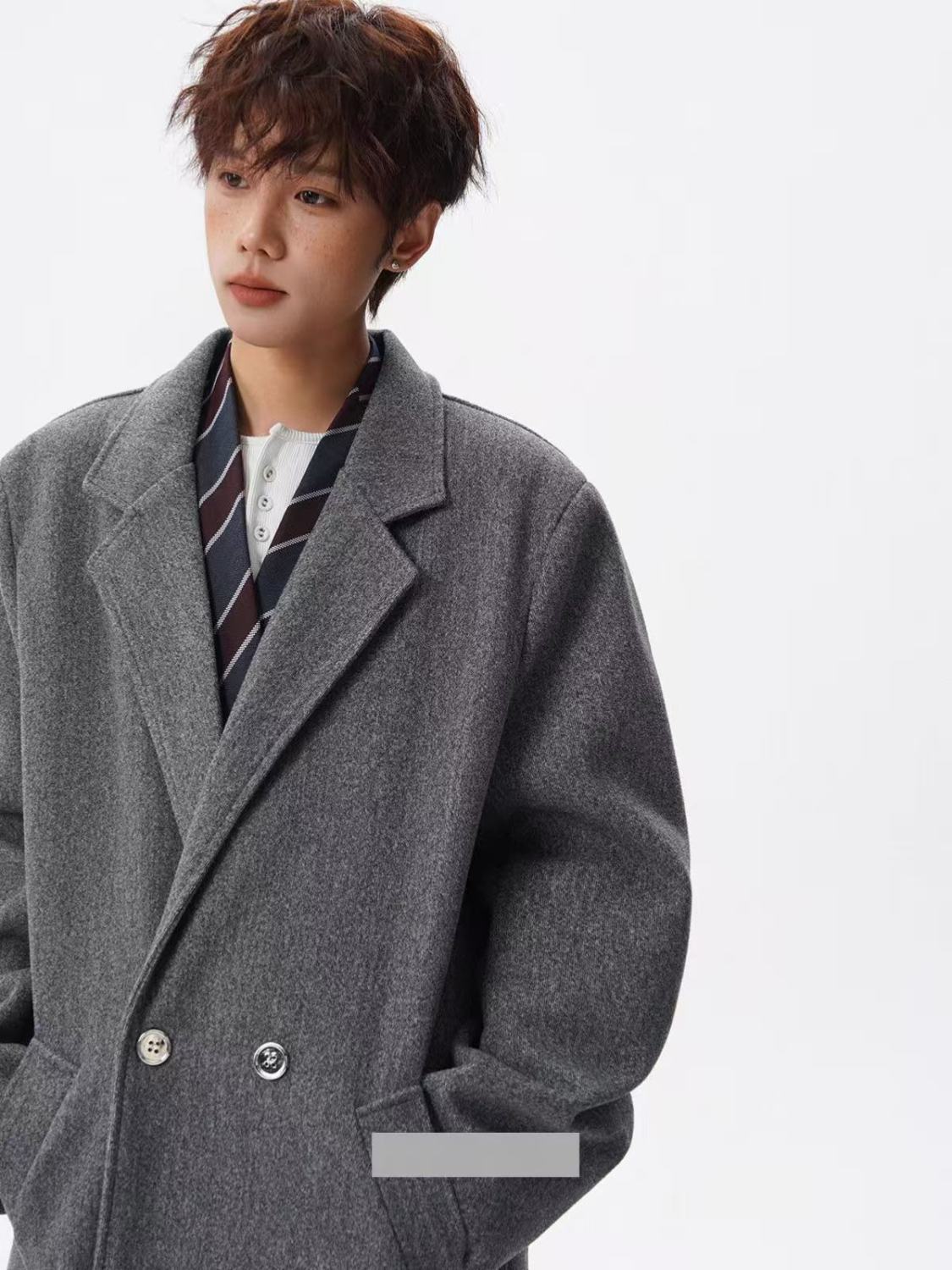 Outdoor Adventure Quilt - Trench Coat Asian Mens Cotton Loose-Fitted