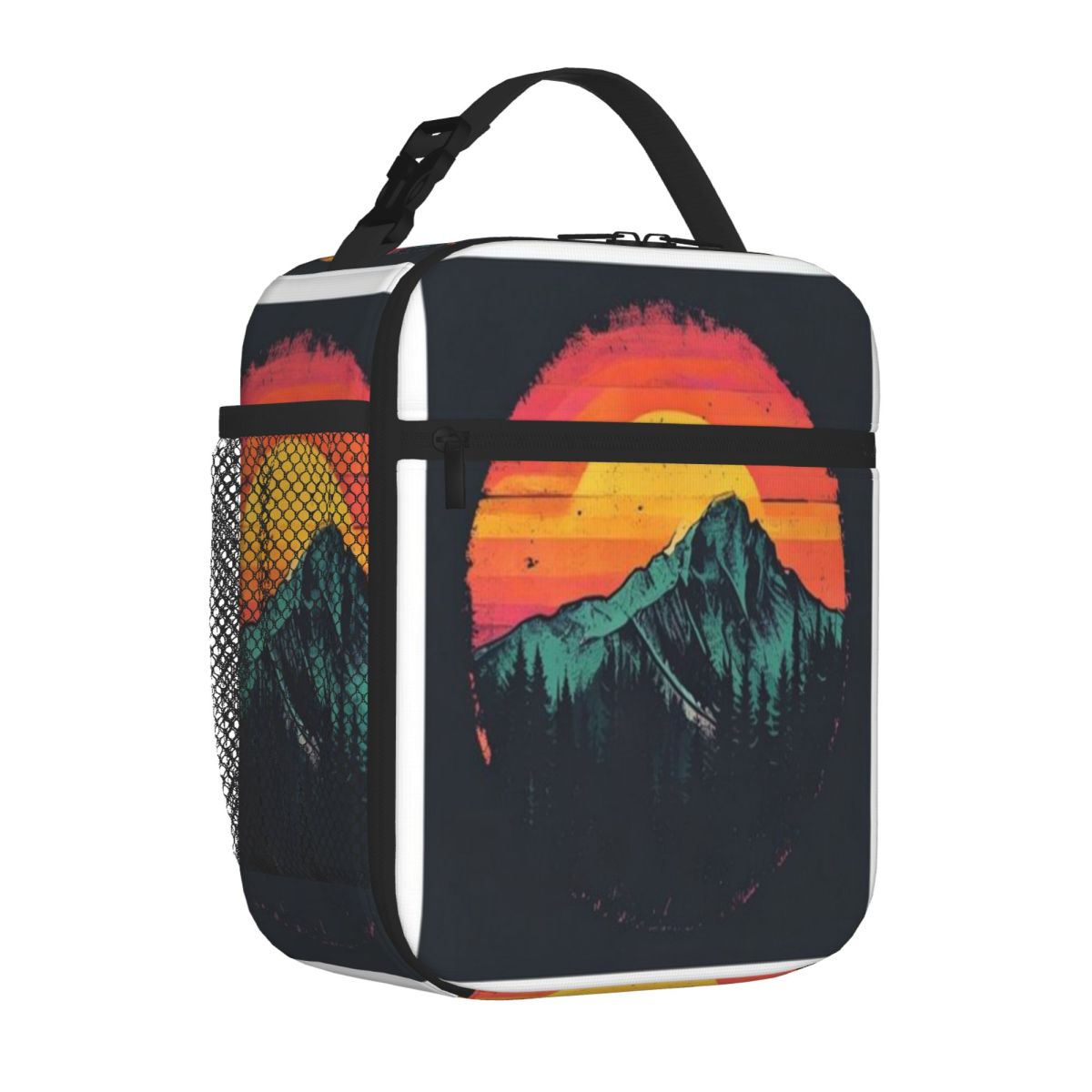 Outdoor Adventure Quilt - Hot Sale Retro Sunset Mountains Vintage