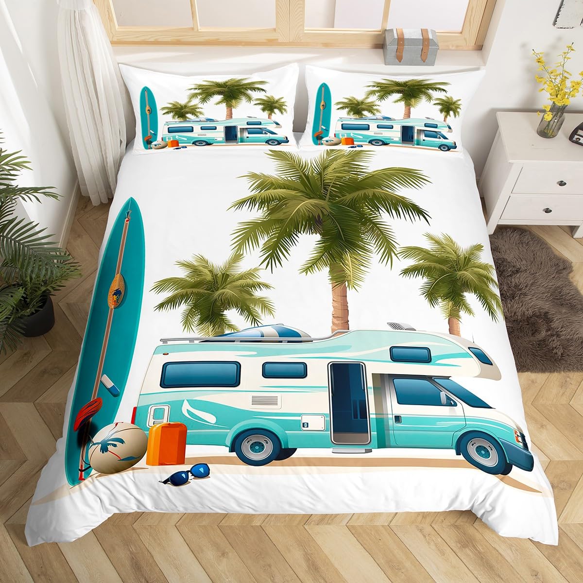 Happy Camping Duvet Cover Camp - Outdoor Adventure Quilt 评论和价格