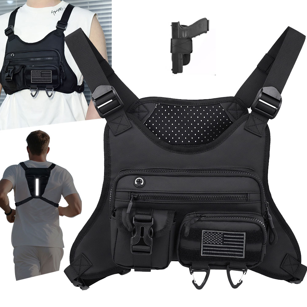 Camping Front Chest Vest  Back - Outdoor Adventure Vest 评论和价格