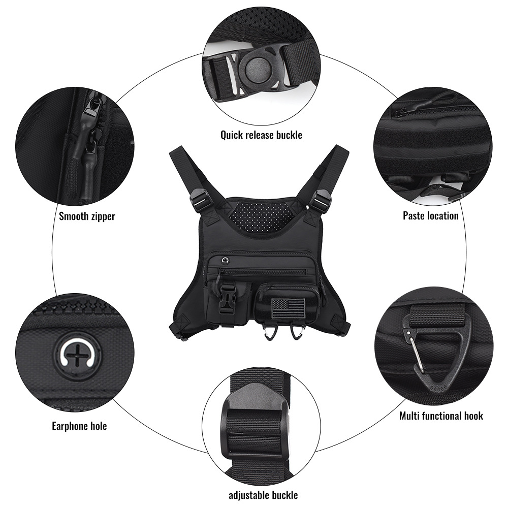 Camping Front Chest Vest  Back - Outdoor Adventure Vest 评论和价格